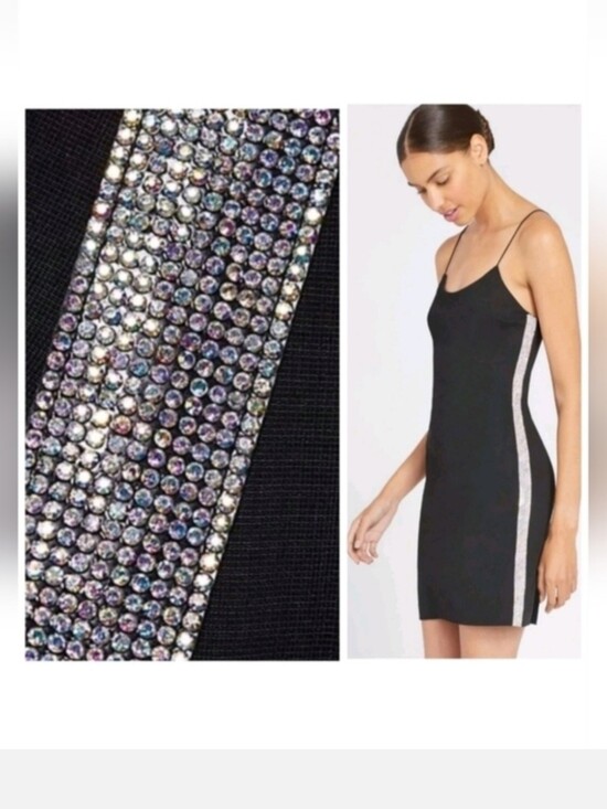 Alice + Olivia Dresses & Skirts - Alice + Olivia Noni Embellished Mini Bodycon Dress size 12